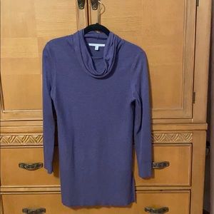 Adrienne Vittadini Rich Violet Cowl Neck Sweater